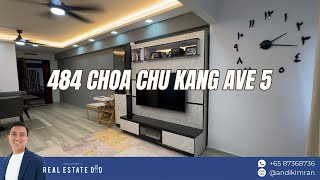 484 Choa Chu Kang Ave 5  Spacious 5room Near future CCK West MRT [upl. by Anahgem]