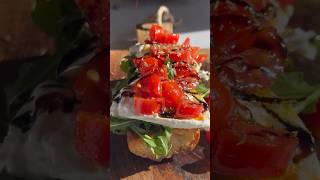 Bruschetta Recipe with Burrata and Cherry Tomatoes SIMPLE amp DELICIOUS [upl. by Lanti230]