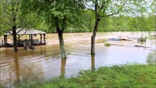 Flooding Conditions  Lake Rhodhiss [upl. by Ydna419]