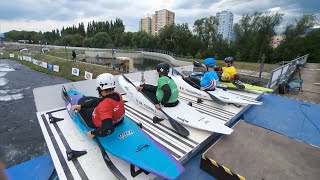 Mens Junior Kayak Cross SemiFinal 2  2024 ICF CanoeKayak Slalom Junior amp U23 World Championships [upl. by Avitzur]