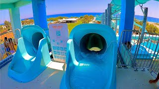 Dolusu Park Kemer  Tunnel Freefall Water Slide [upl. by Nwahsak808]