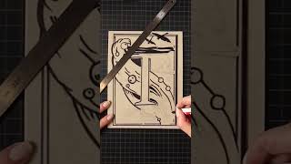 Transfer Your Artwork onto a Lino Block timelapse [upl. by Whitson]