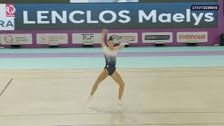 Maelys LENCLOS FRA  2023 Aerobics European Champion Individual Women [upl. by Lrac883]