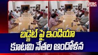 బడ్జెట్ పై ఇండియా కూటమి నేతల ఆందోళన  Central Budjet  BRK News Digital [upl. by Initsed810]