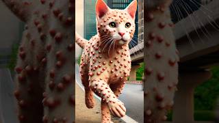 Ginger Kitten cat has Acne 😱😰Trolling due to acne kitten gingercat ytshorts catlover acne ai [upl. by Tutankhamen]