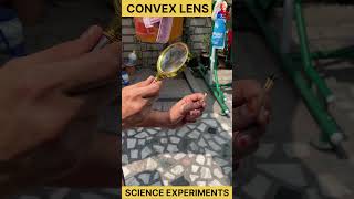 convex lens  converging lens experiment physics shorts [upl. by Stephi]