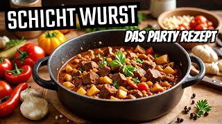 Schicht Wurst  das nächste Partygulasch Rezept  The BBQ BEAR [upl. by Mendy387]