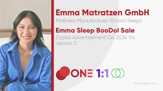 Emma Sleep Boodol Mattress Sale Digital Ad Q4 2024 15s Philippines Version 3 11ST [upl. by Oderfla]