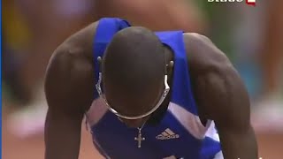 Les Français vicechampions du monde du 4x400m Paris 2003 [upl. by Rodoeht248]