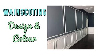 Wainscoting wall design and color home deco dinding diy howto [upl. by Pell185]