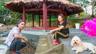 Building Stairs And Pouring Concrete Expand The Floor  Building My Farm  Tiểu ca Daily Life [upl. by Parthenia]