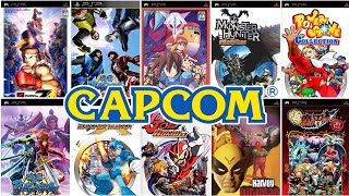 TOP 26 BEST CAPCOM GAMES FOR PSPPLAYSTATION PORTABLE [upl. by Moreta]