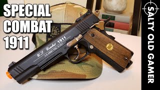 WG Special Combat 1911  SaltyOldGamer Airsoft Review [upl. by Ynnad]