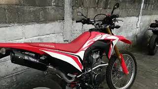 Viral TRIDENTE F20 S BLACK RAPTOR DI HONDA CRF 150 L SADIS [upl. by Einhorn]