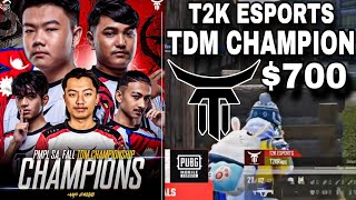 T2K Esports Champion of TDM Tournament  T2K Esports vs vnmDE 4v4 TDM BATTLE  Clash with kvn [upl. by Olva785]