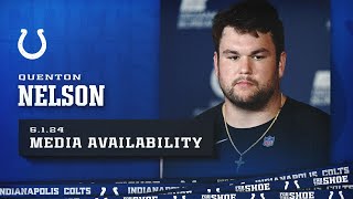 May 1 2024  Quenton Nelson Media Availability [upl. by Ahsitam538]