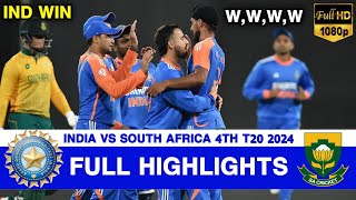 Full Highlights  India vs South Africa 4th T20 Highlights 2024  IND vs SA 4th T20 Highlights 2024 [upl. by Irah]