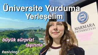 Benimle Üniversite Yurduma Yerleşin  Marmara Yurt  VLOG 🦕  univlog1 [upl. by Ayotas]