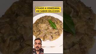 Fígado a veneziana Um sabor delicioso Experimente shorts receitas comida fyp [upl. by Chor]