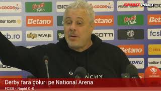 Marius Șumudică dupa FCSB  Rapid 00 quotÎl vreau pe Drăgușquot [upl. by Mcarthur]