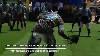 Dance Troup display beautiful Agbadza Dance at 70th Anniversary celebration of Togbi Salu III [upl. by Adlen286]