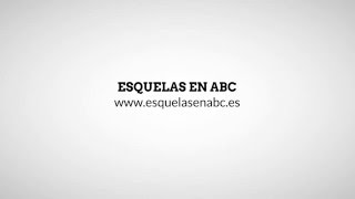 Esquelas ABC  Cómo publicar una esquela en ABC [upl. by Imac]