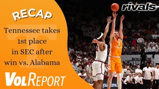 VolReport Tennessee basketball takes first place in the SEC after win over Alabama [upl. by Horten]