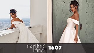 Chic Minimalist Ballgown Wedding Dress  Martina Liana Style 1607 [upl. by Elka]