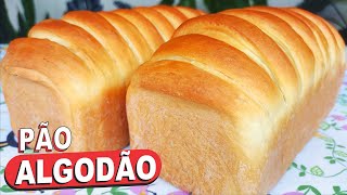 O PÃO MAIS FOFINHO DO MUNDO SEM OVO E SEM MANTEIGA❗😱 PÃO ALGODÃO SUPER FOFINHO FÁCIL E ECONÔMICO [upl. by Norward]