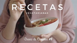 5 COMIDAS FÁCILES  MENÚ DIARIO 1  VEGANOVEGETARIANO [upl. by Bonne127]