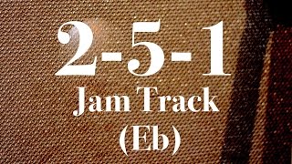 Easy 251 Jazz Backing Track  Medium Swing Eb [upl. by Xavler]