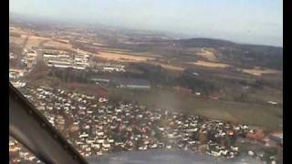 Landing at Kjeller Airport Lillestrøm  Piper Archer III [upl. by Ahseila]