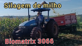 Finalizamos a silagem de BRS CAPIAÇU e começamos a fazer a silagem do milho 🌽 Biomatrix 3066 [upl. by Sillert]