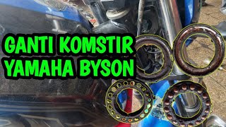 CARA BONGKAR PASANG KOMSTIR MOTOR YAMAHA BYSON YANG BENAR [upl. by Leinto]