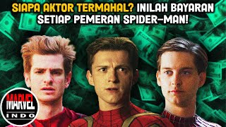 Siapa Aktor Spiderman Dengan Bayaran Tertinggi Tom vs Andrew vs Tobey [upl. by Enaelem304]