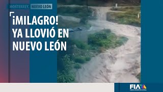 ¡Milagro Volvió a llover en Nuevo León y habitantes lo celebran [upl. by Lorna]