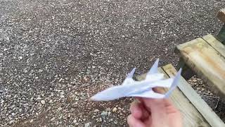 Phantom Alpha Test Flight Origami Jet In Flight [upl. by Teragramyram229]