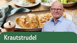 Krautstrudel mit Kräuterdip  REWE Deine Küche [upl. by Yanrahc]