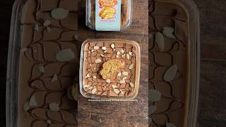 4 ingredients easy to make Chocolate almond biscotti pudding no bake eggless shorts [upl. by Eciral]