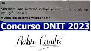 QUESTÃO 16  DNIT 2023 AULAS CUIABÁ [upl. by Evie]