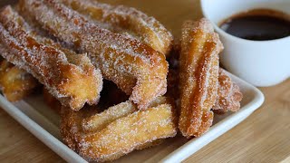 Receta de churros caseros 🤤 ¡FÁCILES Y RAPIDOS 😋 [upl. by Enoyrt372]