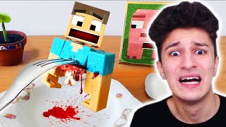 ÖĞLE YEMEĞİNDE MİNECRAFT YİYEN ADAM 😱 [upl. by Ploss]