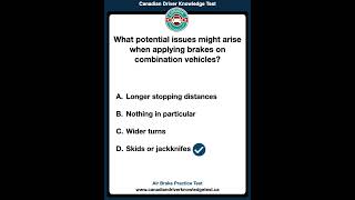 Air Brake Practice Test  Audio  Canadian Driver Knowledge Test canadiandrivingtest drivingtest [upl. by Yekram]