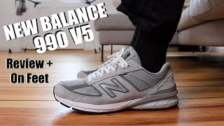 NEW BALANCE 990V5 REVIEW  ON FEETMORE COMFORTABLE THAN BOOST AND REACT [upl. by Leilamag215]