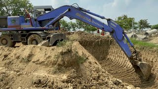 Using Wheel Excavator Machine for digging Big holes  Its all about heavy Equipment Machines  ZKB [upl. by Charo]