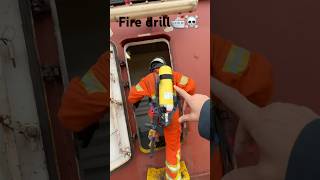 Ship Fire drill training☠️🛳️👨🏻‍🚒 explore shipping drill seaman [upl. by Hogan]