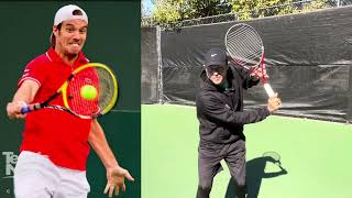 How to execute onehanded backhand like a pro Part 1 [upl. by Hermon]