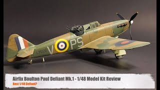 Airfix Defiant Mk I Review  Best 148 Defiant Kit [upl. by Otrebogad]