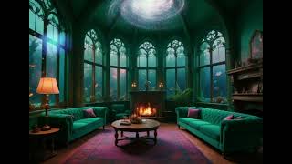 Harry Potter Slytherin Common Room Ambience  4K  Relaxing Studying Sleeping [upl. by Bergmans]