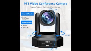 4K NDI PTZ Camera SDI ampHDMI ampUSB30 Video PTZ Network IP Live Streaming Camera With 12x 20x Zoom [upl. by Aihsotan828]